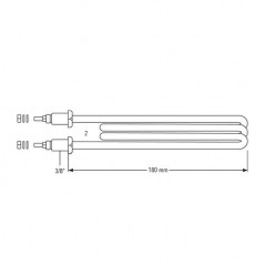 Rezistență industrială 3/8” cu dublă fixare