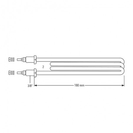 Rezistență industrială 3/8” cu dublă fixare