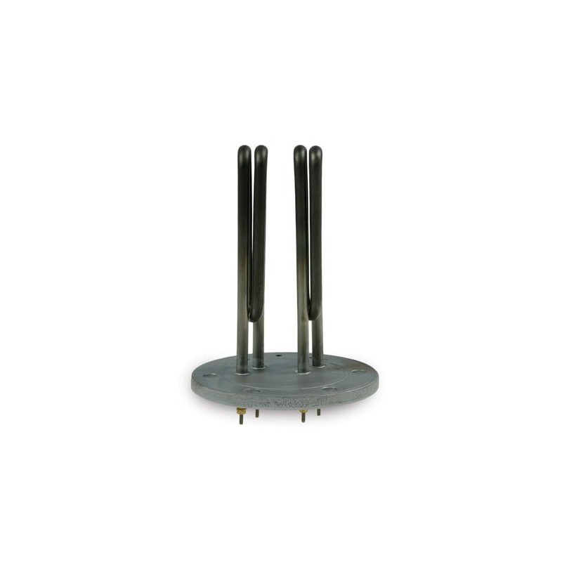 Rezistență electrică industrială cu flanșă Ø130 mm și 6 orificii