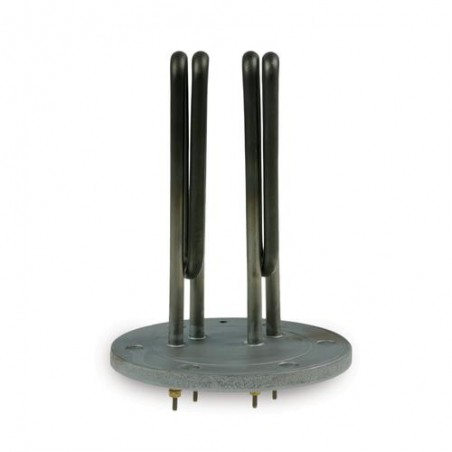 Rezistență electrică industrială cu flanșă Ø130 mm și 6 orificii